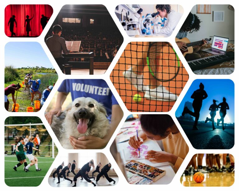 A photo which spotlights International College Counselors shares extracurricular activities for college admissions.