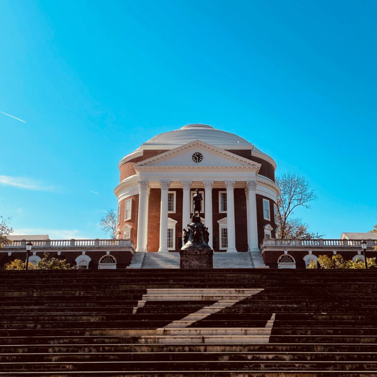 A photo to accompany expert independent college advisor South Florida at International College Counselors offers University of Virginia tips for admissions.